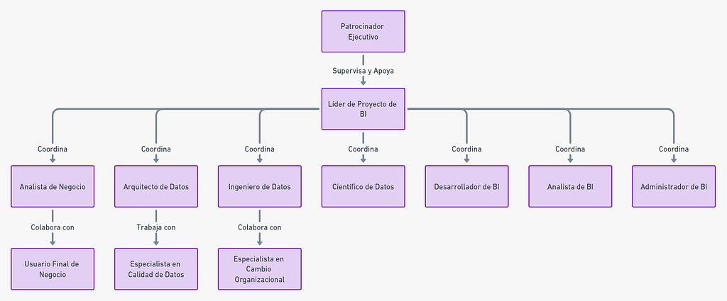 organigrama proyecto business intelligence