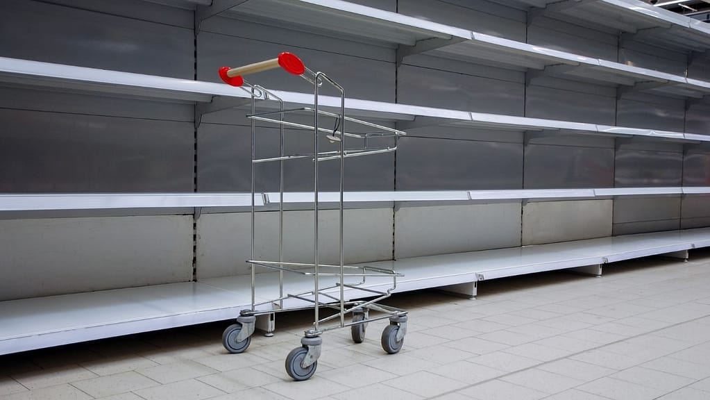 rotura de stock en el supermercado